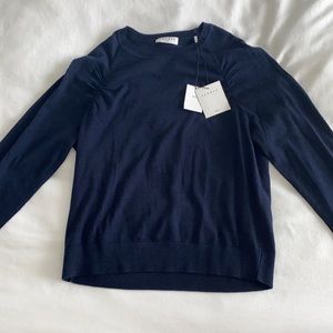 Sandro Navy Cashmere Sweater